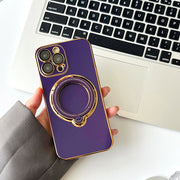 Magnetic Suction Rotating Stand Phone Case