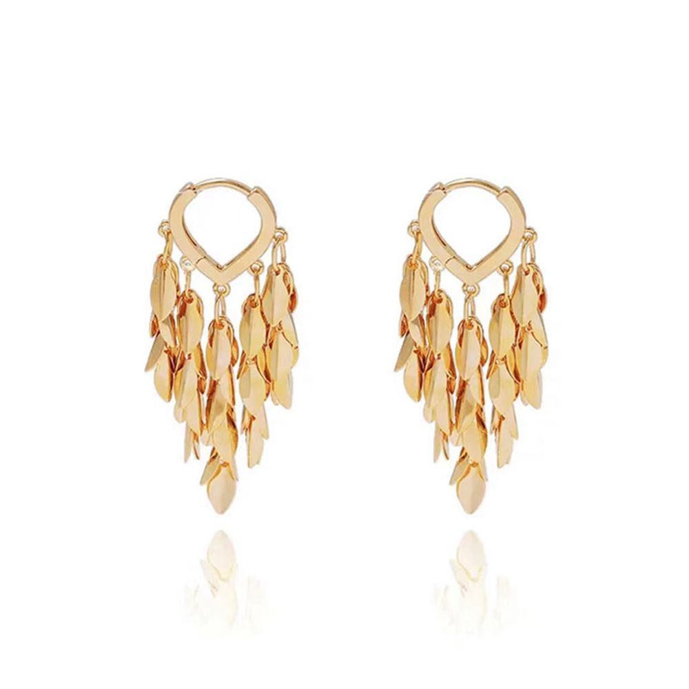 Women Wheat Tassel Earrings Design Fashion