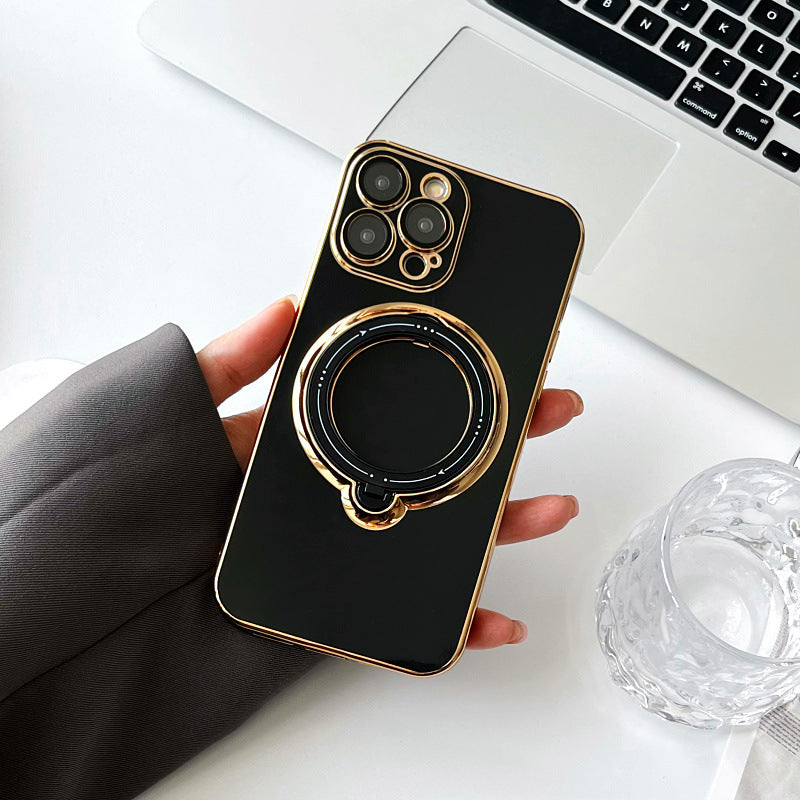 Magnetic Suction Rotating Stand Phone Case