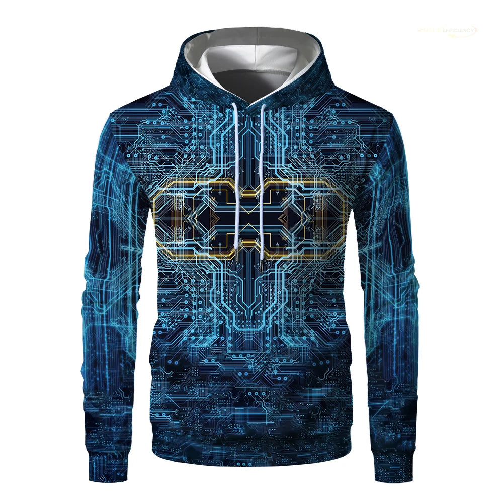 Patchwork Hoodie Men's