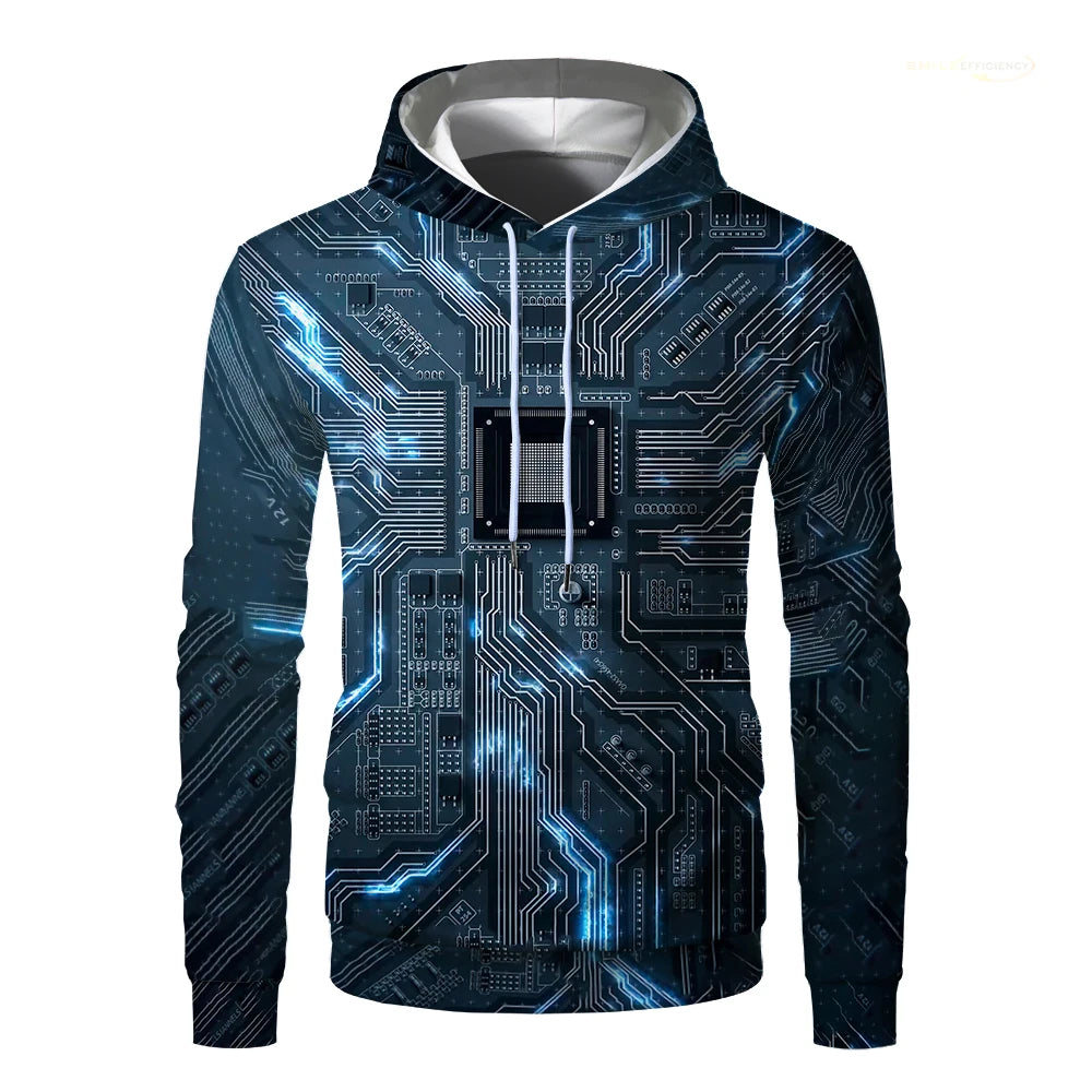 Patchwork Hoodie Men's