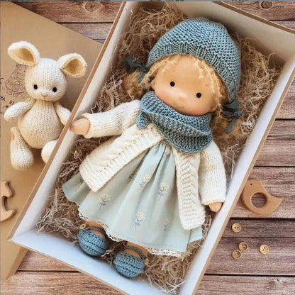 Handmade Waldorf Plush Doll, Waldorf Soft Plush Toys, Cute Cotton Stuffed Doll, Handmade Plush Toy, Waldorf Stuffed Plush Doll, Soft Cotton Plush Toy, Cute Plush Doll for Kids, Handmade Waldorf Toy, Waldorf Plush Cotton Doll, Stuffed Waldorf Plush Toy