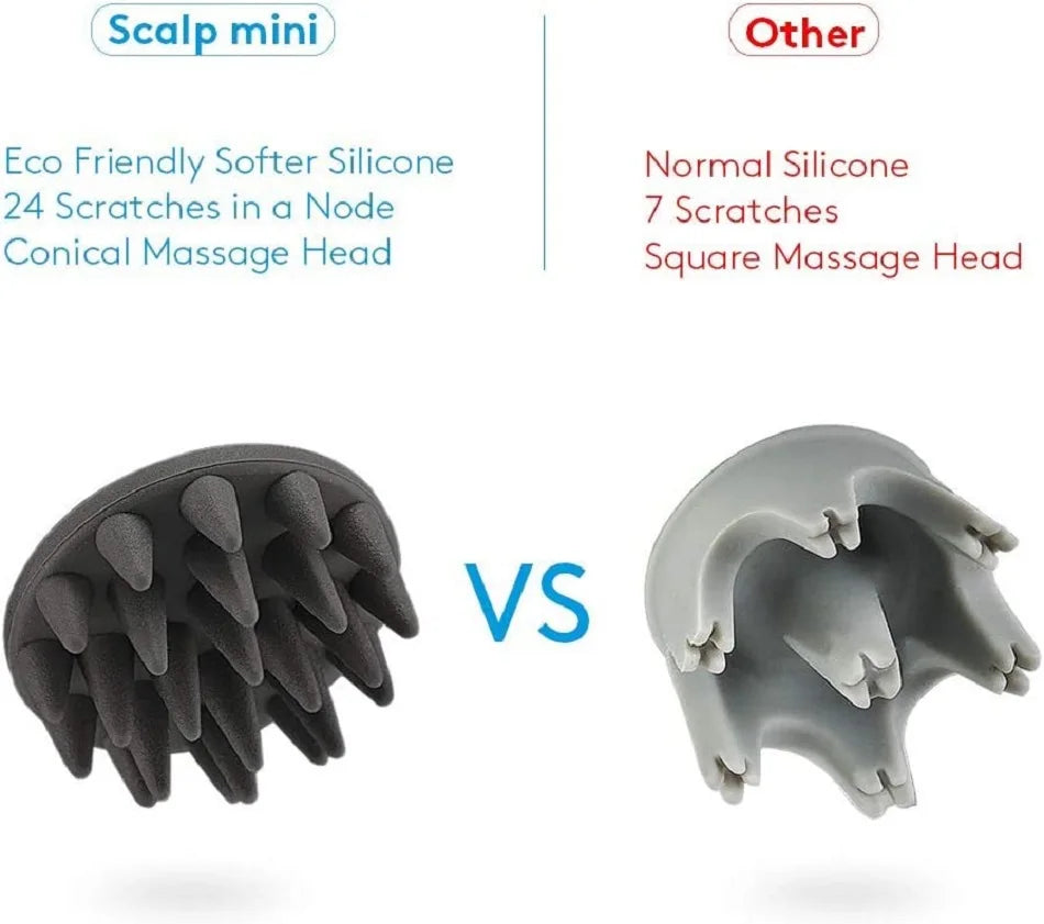 wireless scalp massager, mini blue scalp massager, head relaxation device, portable scalp massager, scalp massage tool, stress relief massager, handheld scalp massager, head massager for relaxation, blue wireless head massager, mini scalp relaxation device