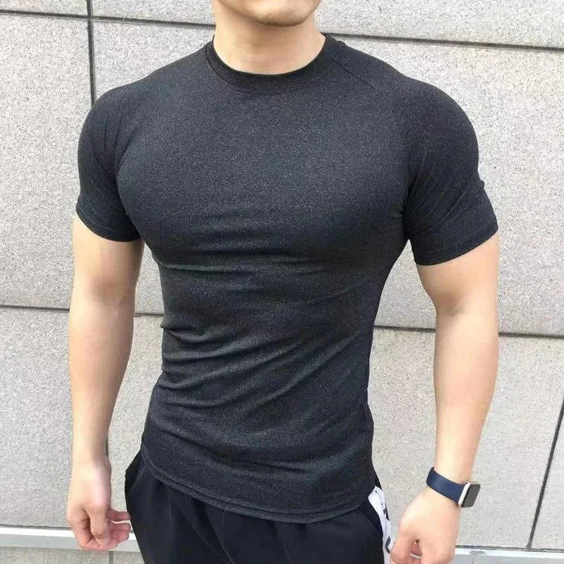men workout t-shirt, quick dry sports top, men's gym shirt, breathable workout tee, athletic t-shirt for men, men's running shirt, fitness sports top, men's training t-shirt, quick dry gym wear, activewear t-shirt for men