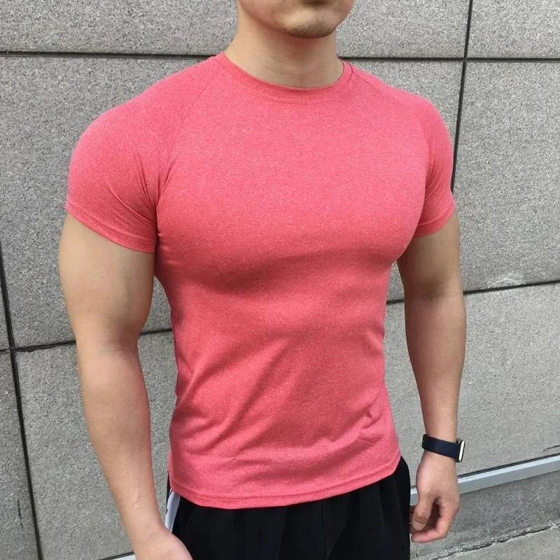 men workout t-shirt, quick dry sports top, men's gym shirt, breathable workout tee, athletic t-shirt for men, men's running shirt, fitness sports top, men's training t-shirt, quick dry gym wear, activewear t-shirt for men