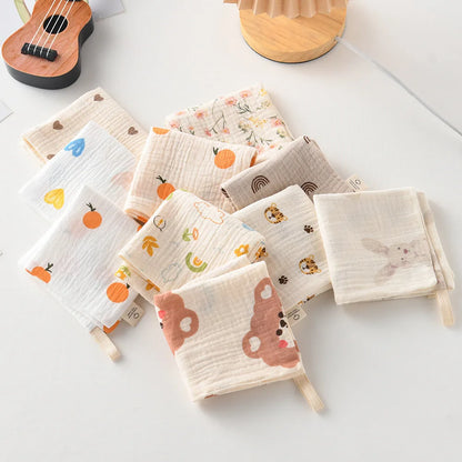 Ensemble de serviettes pour bébé en coton gaze absorbant doux 5 pièces