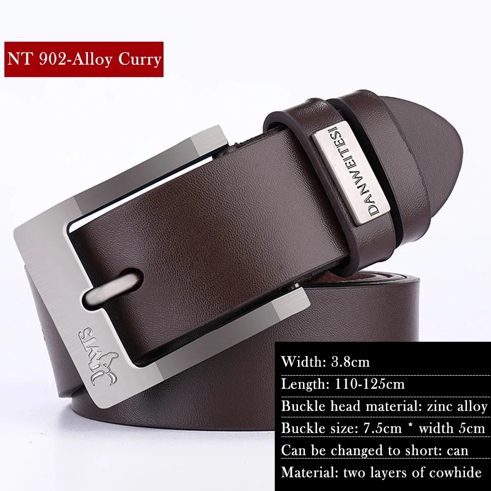 Ceinture en cuir véritable pour hommes