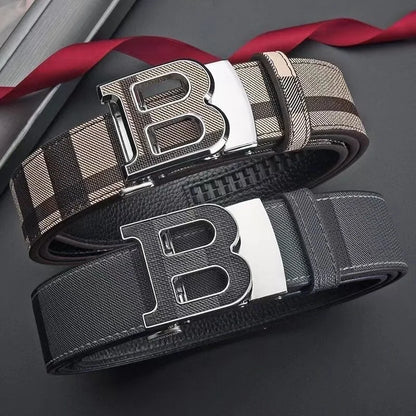 Ceinture en cuir à boucle coulissante pour hommes
