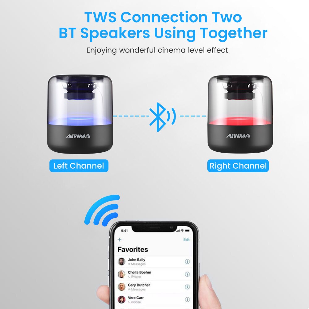 Tragbarer Bluetooth-Lautsprecher TWS Wireless