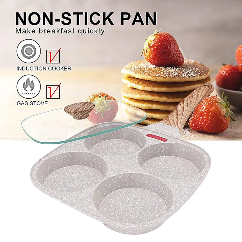 4-Hole Non-Stick Breakfast Pan