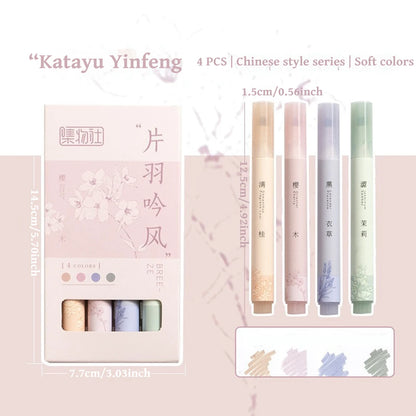 4pcs Coffee-Themed Soft Bread Gel Pens - 0.5mm Black Ink