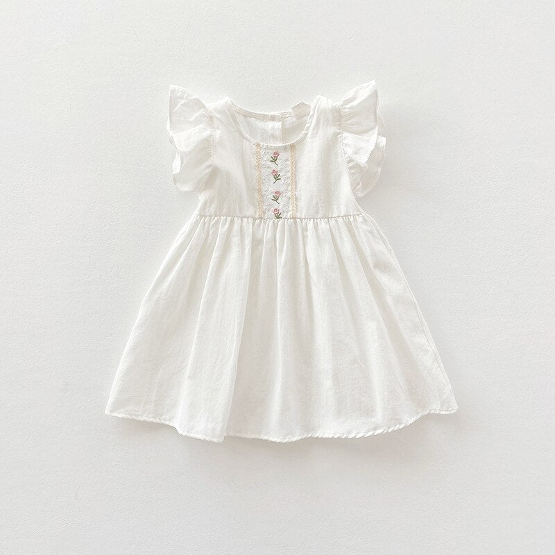 Girls' Printed Short Sleeve Dress