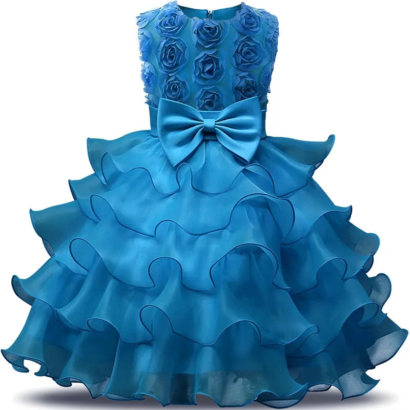 Sleeveless Princes Dress for Baby Girls