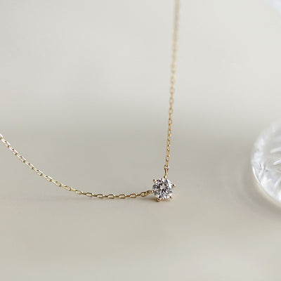 Gold-Plated Zircon Necklace