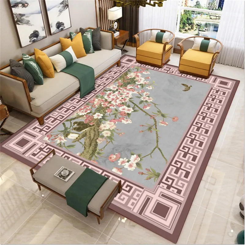 Living Room Carpet Coffee Table Decor