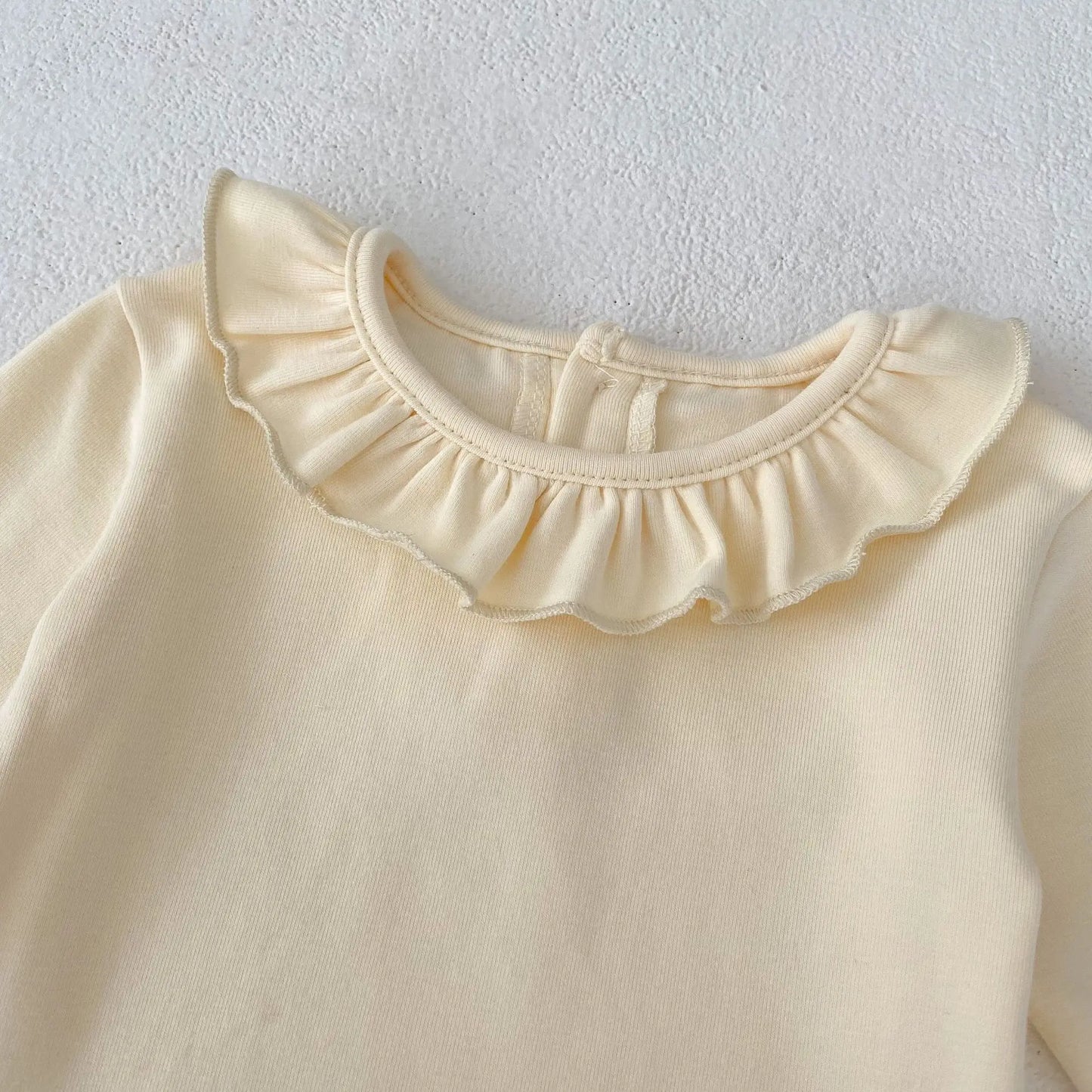 Baby Girls Buttoned T-Shirt for Winter