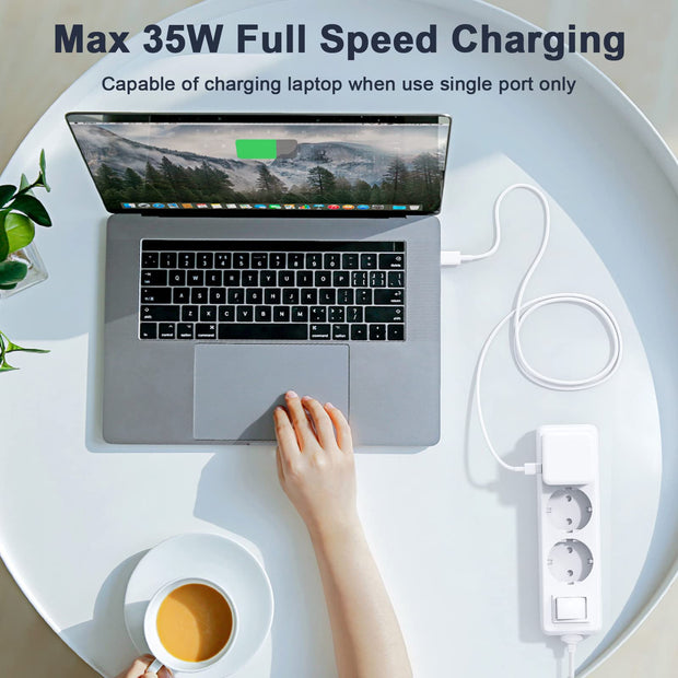 Dual USB-C Wall Charger for iPhone-iPad