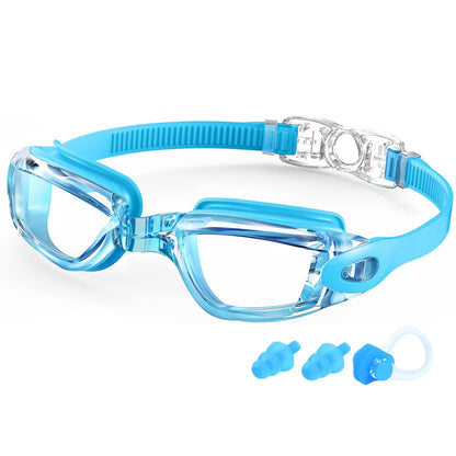 Colorful Electroplated Competition Swim Goggles for Adults