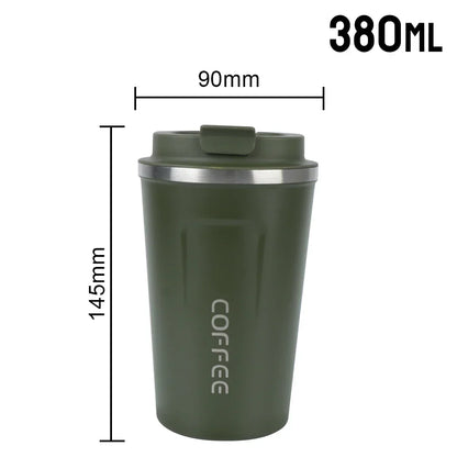 Tasse à café thermos en acier inoxydable 380/510 ml avec affichage de la température