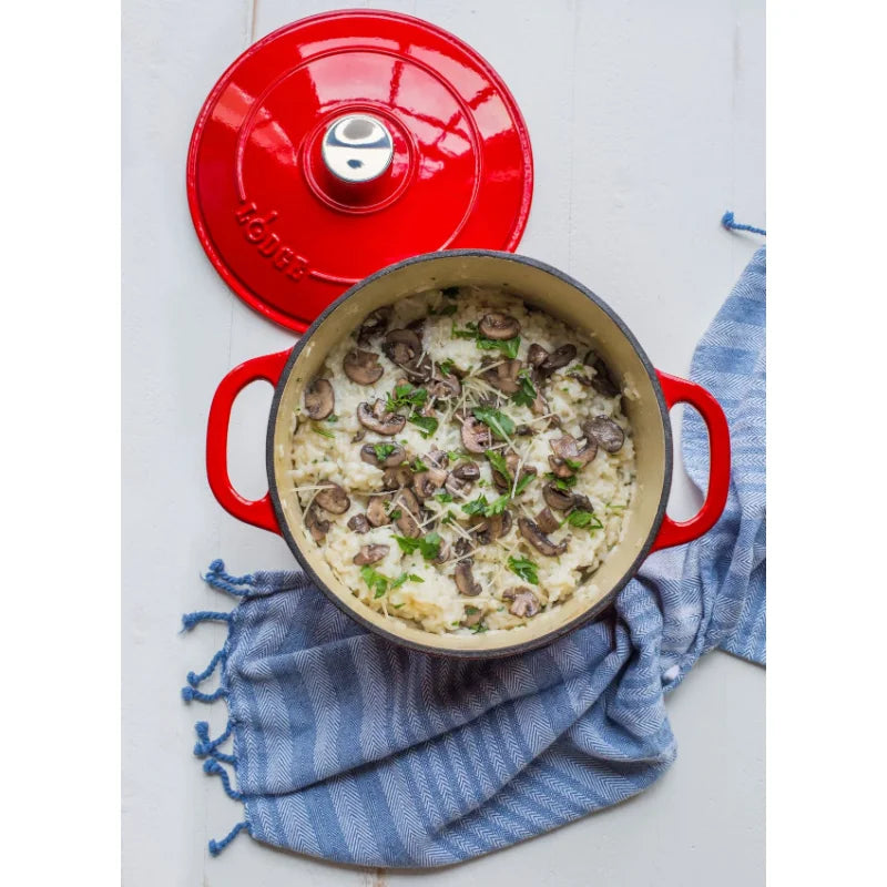 5.5 Quart Enameled Cast Iron Dutch Oven with Covered