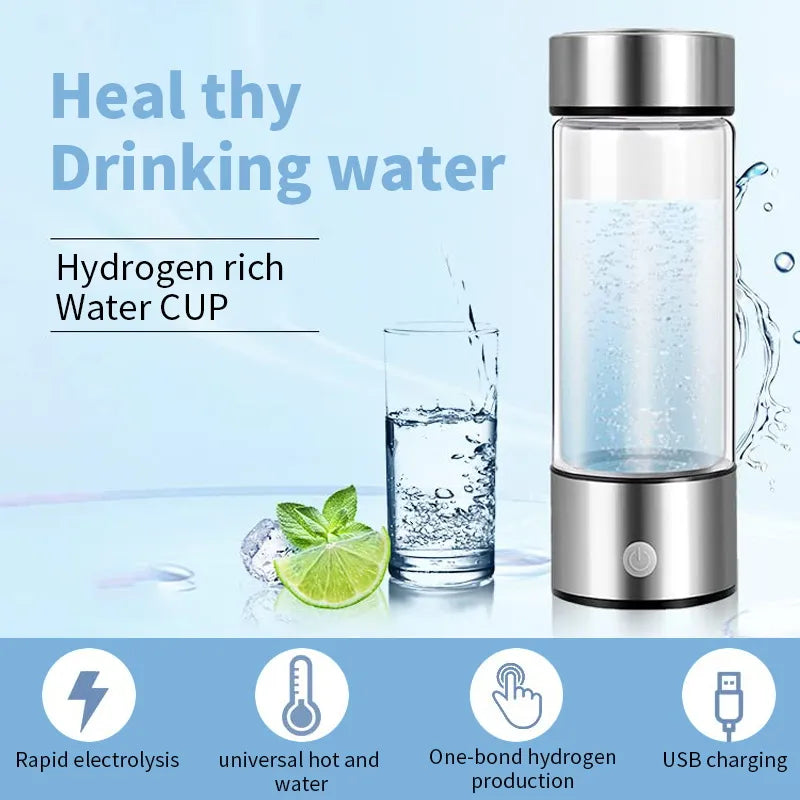 Tasse d'eau portable en titane riche en hydrogène avec Lonizer