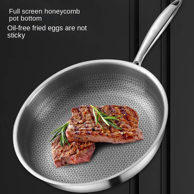 304 Stainless Steel  Frying Pan