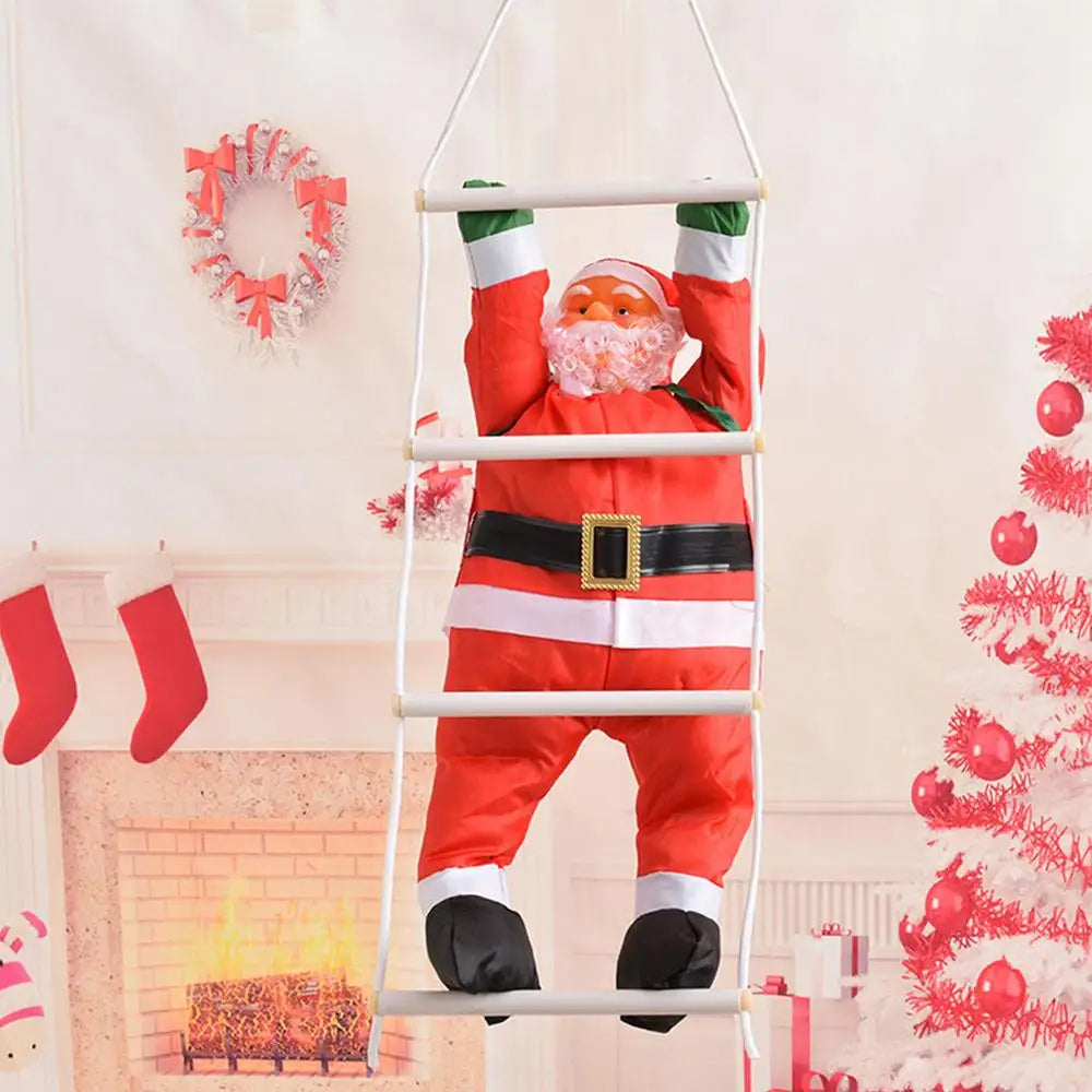 Décoration de Père Noël grimpant géant pour arbre de Noël extérieur