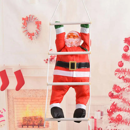 Giant Climbing Santa Decoration for Outdoor Christmas Tree