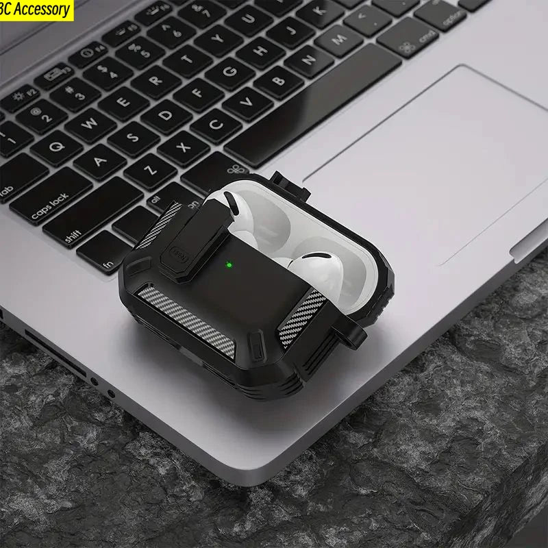 Étui de sécurité pour AirPods avec verrouillage de camouflage