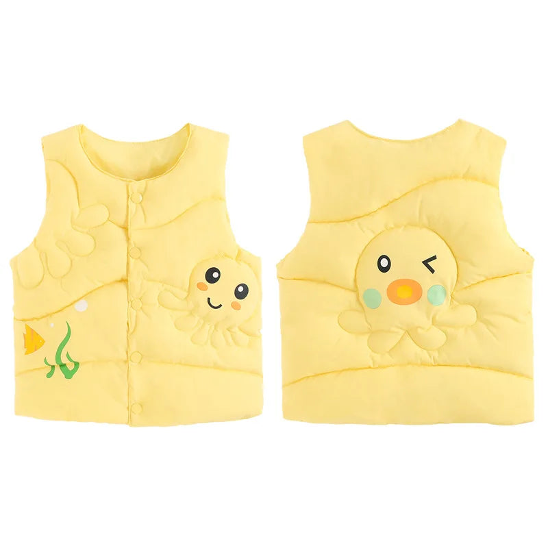 Cartoon Vest Jacket for Kids