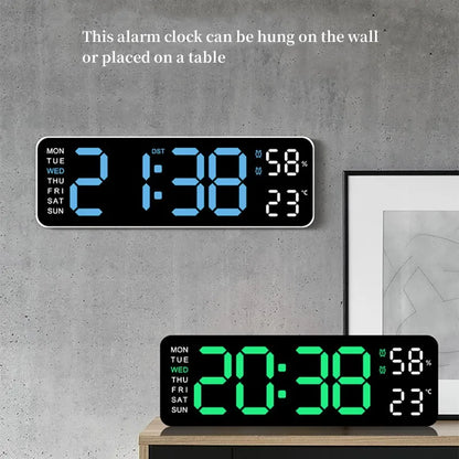 9-Inch Large Digital Wall Clock with USB Power