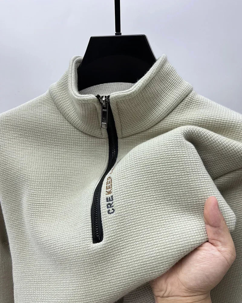 Pulls en tricot à demi-zip pour hommes
