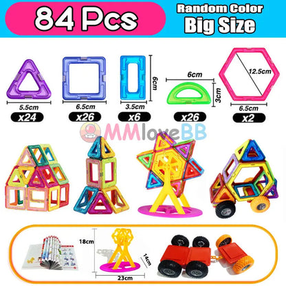 Magnetic Building Blocks Big Size and Mini Size