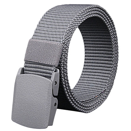 Men's Women Plain Color Nylon canvas outdoor training Belt