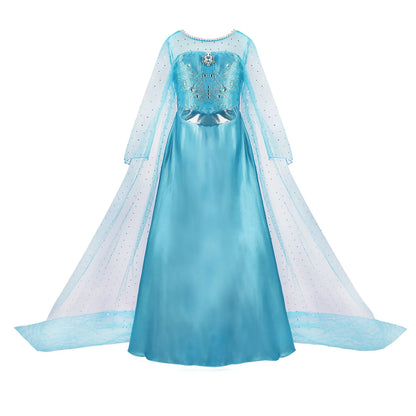 Cinderella Costume Kids Halloween Princess Party Dress