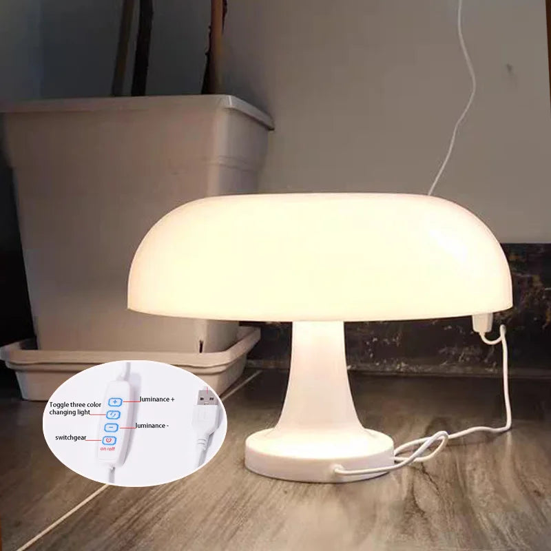 Lampe de table champignon classique moderne
