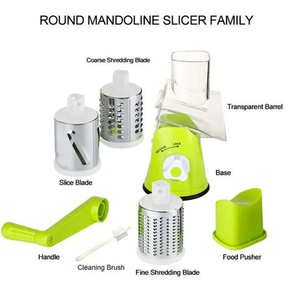 Efficient Manual Rotary Vegetable Slicer