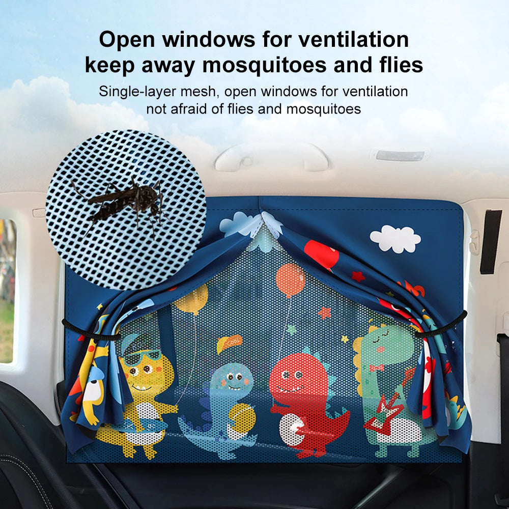 Niedlicher Sonnenschutz für Autofenster mit Raumfahrer-Motiv