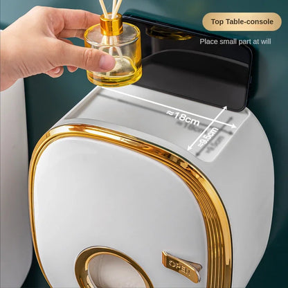 Luxury Toilet Tissue Holder - Bathroom Organizer