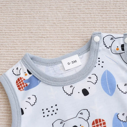 Animal Print Baby Boy Soft & Comfy Jumpsuit