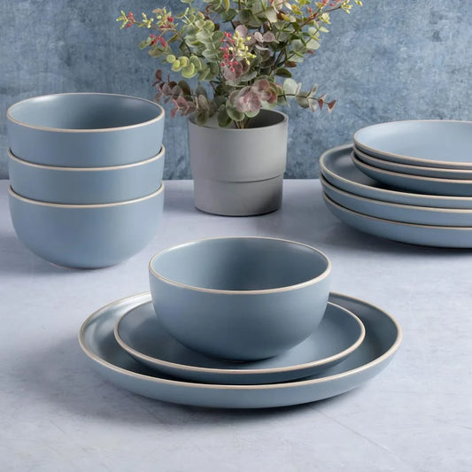 12-Piece Dinnerware Set in Cream