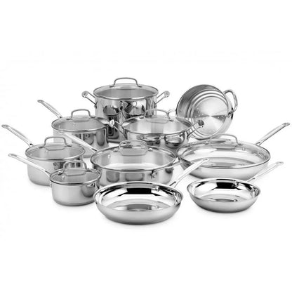 Tri-Ply Clad Stainless Steel Cookware Set