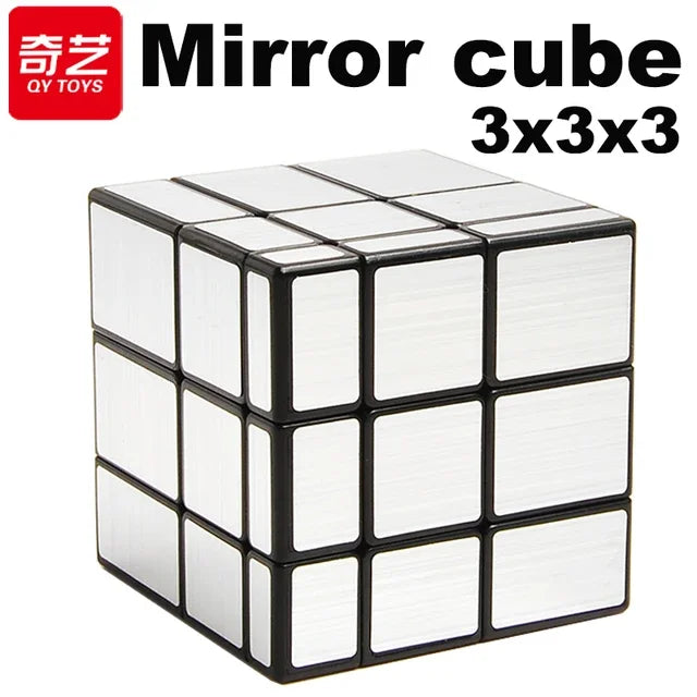 QiYi Dino Cube 3X3 Magic Speed ​​Cube - Jouet de puzzle professionnel sans autocollant pour enfants