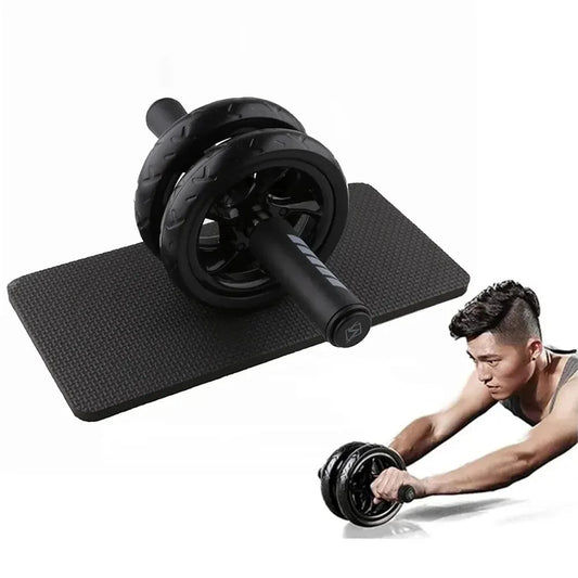 AB Roller Wheel Workout Equipment with Knee Pad & Resistance Bands for Core Training