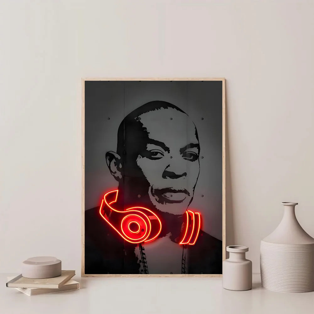 Hip Hop Singers Abstract Wall Art Paintings