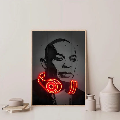 Hip Hop Singers Abstract Wall Art Paintings