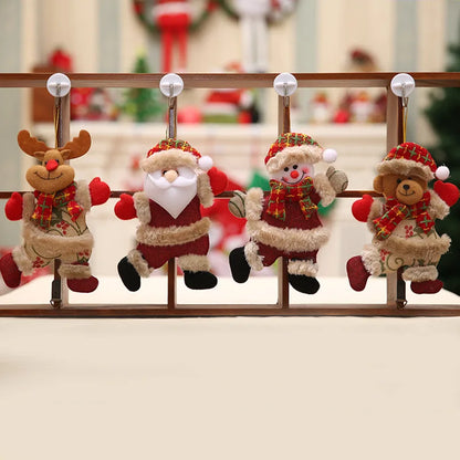 40 Stück Weihnachtsbaum-Puppen-Ornamente, festliche Hängegeschenke