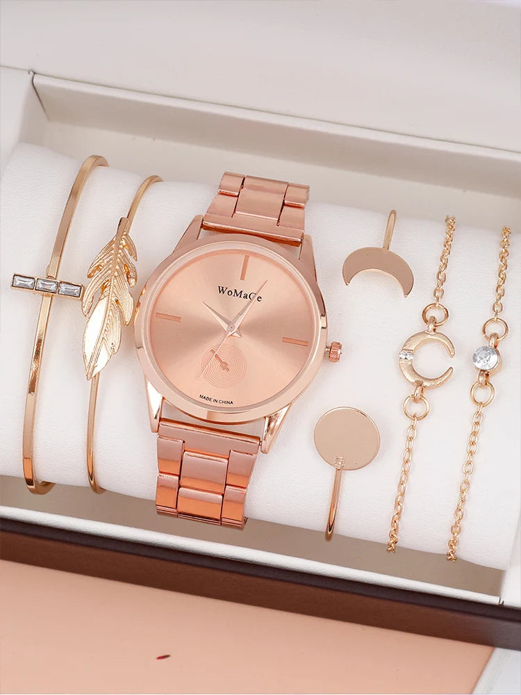 Ensemble de montres de luxe 6 pièces pour femme