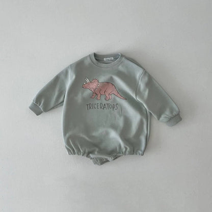Sweatshirt-Strampelanzug mit Tiermuster für Kinder