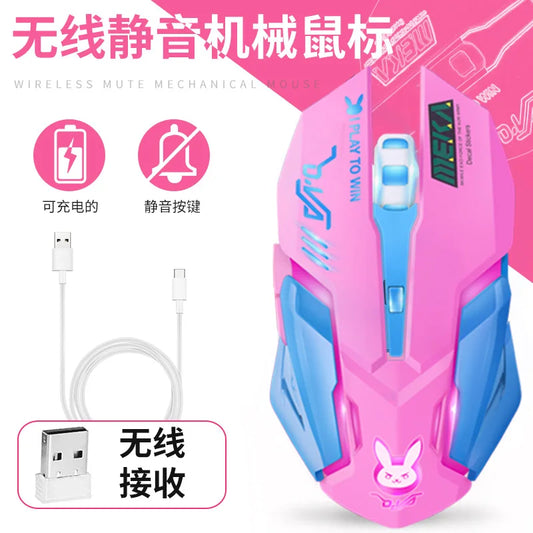 Pink Glow Mouse – Gaming-Vergnügen für Mädchen